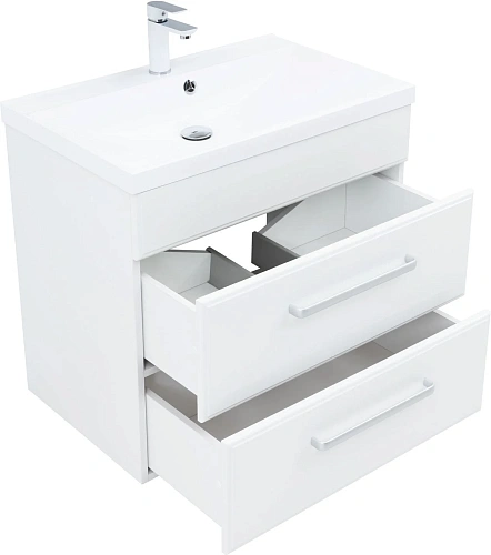 Тумба под раковину Aquanet Лукка 75 белый 00302397 напольная/подвесная Тумба под раковину Aquanet Лукка 75 белый 00302397 напольная/подвесная