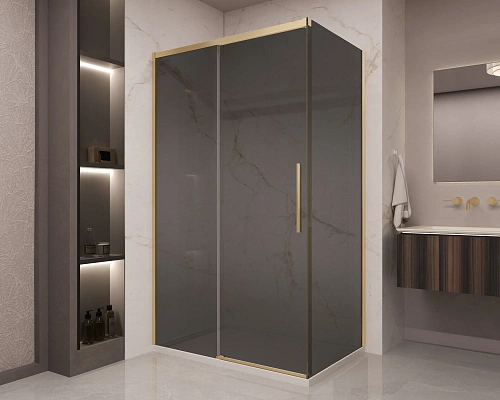 Душевой уголок Vincea Stella VSR-1ST9012CGG 1200x900 брашированное золото, стекло тонированное Душевой уголок Vincea Stella VSR-1ST9012CGG 1200x900 брашированное золото, стекло тонированное