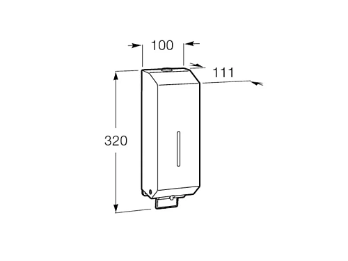 Дозатор жидкого мыла Roca Public 817402002 Дозатор жидкого мыла Roca Public 817402002