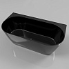 Картинка анонса товара «ванна из искусственного камня whitecross pearl b 155x78 (черный глянец) искусственный камень 0215.15 0215.155078.101»
