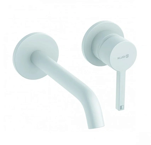 Смеситель для раковины Kludi NOVA FONTE Pura 202445315 белый матовый Смеситель для раковины Kludi NOVA FONTE Pura 202445315 белый матовый