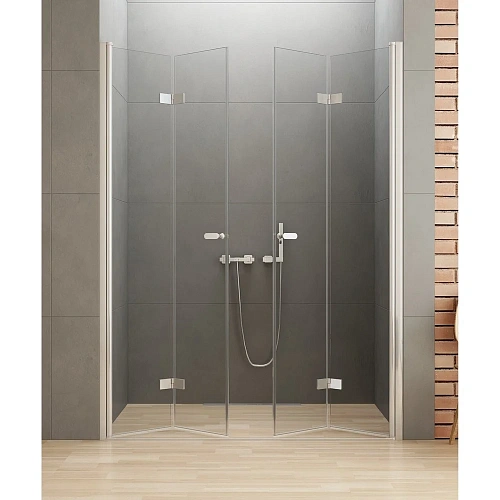 Душевая дверь NEW TRENDY NEW SOLEO складные 190x195 D-0261A (хром) Душевая дверь NEW TRENDY NEW SOLEO складные 190x195 D-0261A (хром)