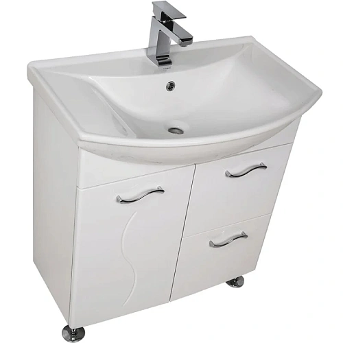 Комплект мебели Aquanet Моника 75 белый 00187566 Комплект мебели Aquanet Моника 75 белый 00187566