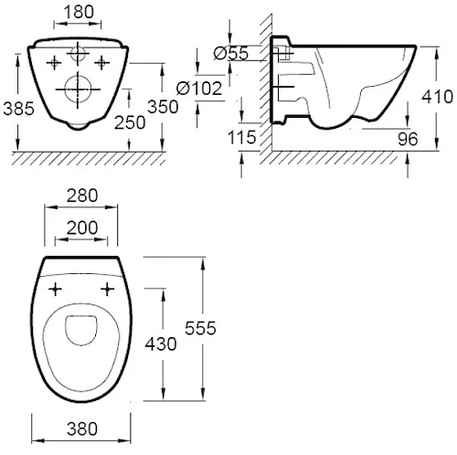 Комплект унитаза Jacob Delafon Presquille E21743RU-00 с инсталляцией и кнопкой смыва Комплект унитаза Jacob Delafon Presquille E21743RU-00 с инсталляцией и кнопкой смыва