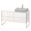 Картинка анонса товара «тумба под раковину duravit xsquare xs4923r2222 напольная 140 см белый глянцевый»