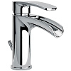 Картинка анонса товара «смеситель для раковины paini ovo 86cr211wfskm с донным клапаном, каскадный излив»