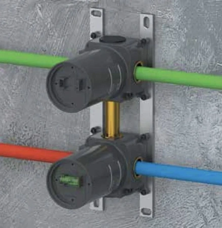 Скрытая часть смесителя Remer WBOX92 на 2 выхода Скрытая часть смесителя Remer WBOX92 на 2 выхода