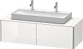 Тумба под раковину Duravit XSquare XS4905M2222 140 см черный глянцевый Тумба под раковину Duravit XSquare XS4905M2222 140 см черный глянцевый