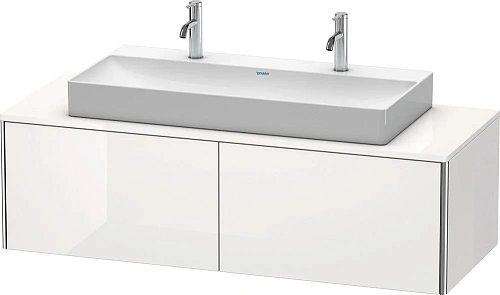 Тумба под раковину Duravit XSquare XS4905M2222 140 см черный глянцевый Тумба под раковину Duravit XSquare XS4905M2222 140 см черный глянцевый