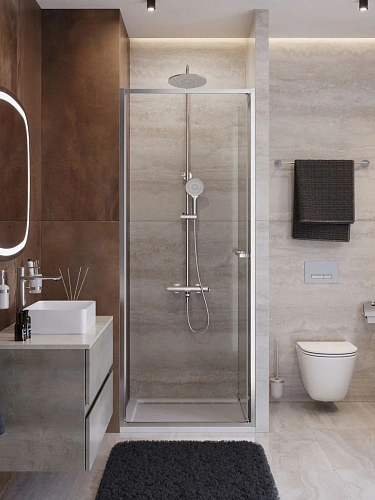 Душевая дверь CEZARES LUX-B-FS-1-70-C-CR 70 см, профиль хром, стекло прозрачное Душевая дверь CEZARES LUX-B-FS-1-70-C-CR 70 см, профиль хром, стекло прозрачное