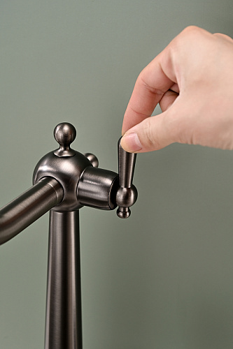 Смеситель для кухни Paulmark Retro вороненая сталь Re213226-GM Смеситель для кухни Paulmark Retro вороненая сталь Re213226-GM