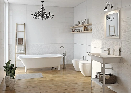 Вставка Cersanit Glory белый 25x75 GO2U051 Вставка Cersanit Glory белый 25x75 GO2U051