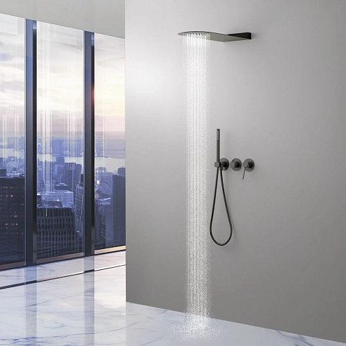 Душевая система Timo Saona SX-2340/18SM встраиваемая черное золото Душевая система Timo Saona SX-2340/18SM встраиваемая черное золото