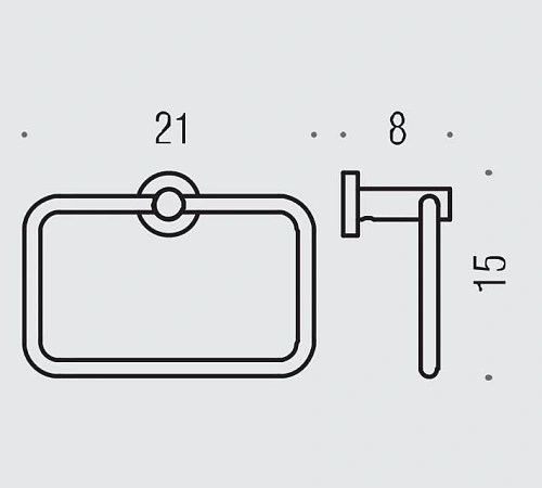Полотенцедержатель Colombo Plus W4931.NM черный матовый Полотенцедержатель Colombo Plus W4931.NM черный матовый