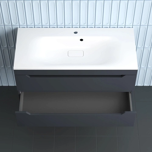 Тумба под раковину Style Line Остин 100 см ЛС-00002408 подвесная, графит Тумба под раковину Style Line Остин 100 см ЛС-00002408 подвесная, графит