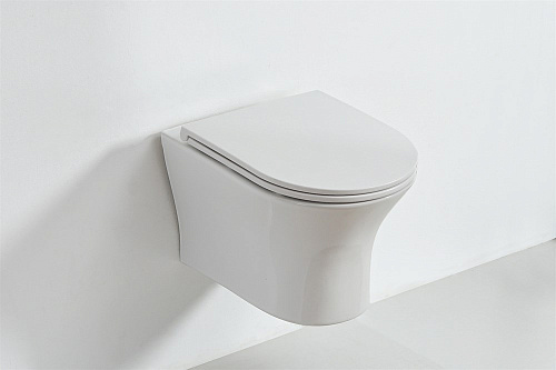 Унитаз подвесной Orange C01-100W безободковый, сиденье с микролифтом Унитаз подвесной Orange C01-100W безободковый, сиденье с микролифтом