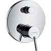 Картинка анонса товара «смеситель для ванны hansgrohe talis s, см, со встроенной защитной комбинацией 32477000, хром»