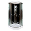 Картинка анонса товара «душевая кабина deto l 801 с электрикой black (l801elblack)»