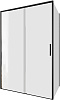 Картинка анонса товара «душевой уголок aquanet pleasure evo 130x100 ae65-130x100-bt профиль черный, прозрачное стекло»