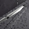 Душевой лоток Timo Drain System 900 с двусторонней панелью "plate" под плитку, Хром Душевой лоток Timo Drain System 900 с двусторонней панелью "plate" под плитку, Хром