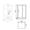 Душевая кабина GROSSMAN GR261 (90x90x215) Душевая кабина GROSSMAN GR261 (90x90x215)