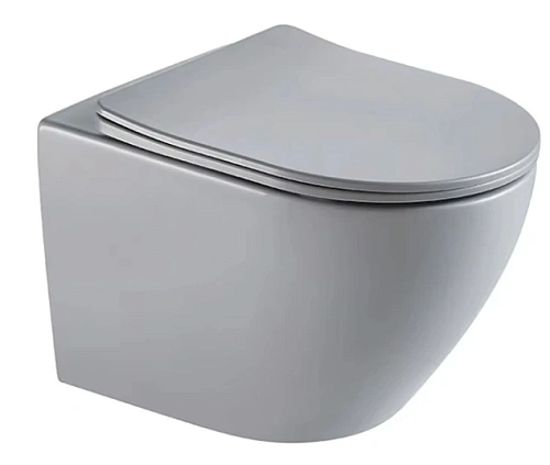 Унитаз подвесной Tornado Gid Tr2122TF-Lgm 62259Y серый матовый 49x36x36 с крышкой микролифт Унитаз подвесной Tornado Gid Tr2122TF-Lgm 62259Y серый матовый 49x36x36 с крышкой микролифт