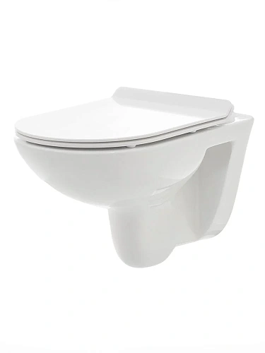 Унитаз подвесной AQUAme AQM2008 с сиденьем SoftClose, технология смыва Rimless 530x355x360 Унитаз подвесной AQUAme AQM2008 с сиденьем SoftClose, технология смыва Rimless 530x355x360