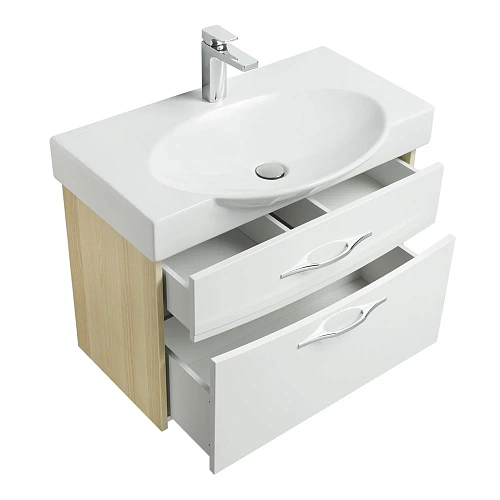 Тумба под раковину Aquaton Инфинити 76 ясень коимбра 1A192001IFSC0 Тумба под раковину Aquaton Инфинити 76 ясень коимбра 1A192001IFSC0