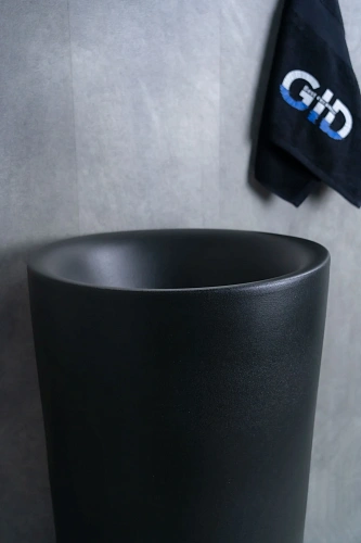 Раковина Gid Nb130bg 81110 напольная черная графит 40x40x85 Раковина Gid Nb130bg 81110 напольная черная графит 40x40x85