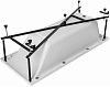Картинка анонса товара «каркас для ванны aquanet bright 180x80 00233138»