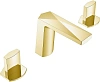 Смеситель на борт ванны Boheme Venturo 150-MG-ICE на 3 отверстия Matt Gold, ручка ICE