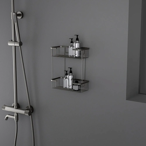 Полка Timo Saona 13083/18 двойная черное золото Полка Timo Saona 13083/18 двойная черное золото