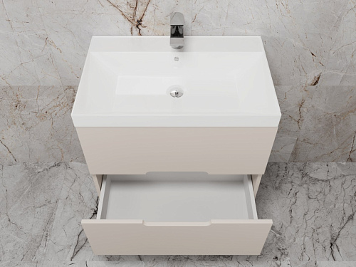 Тумба под раковину Style Line Матис 70, Classic 70, (2 ящика), крем, эмаль подвесная ЛС-00002309 Тумба под раковину Style Line Матис 70, Classic 70, (2 ящика), крем, эмаль подвесная ЛС-00002309