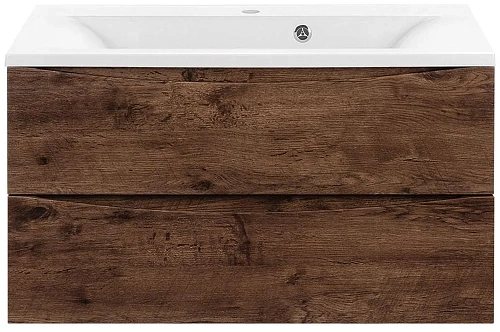 Тумба под раковину Vincea Mia 900 подвесная, 2 выкатных ящика soft close, R.Wood VMC-2MA900RW Тумба под раковину Vincea Mia 900 подвесная, 2 выкатных ящика soft close, R.Wood VMC-2MA900RW