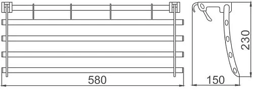 Полотенцедержатель Haiba HB806 Полотенцедержатель Haiba HB806
