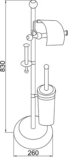 Стойка аксессуаров Boheme Hermitage 10368 Стойка аксессуаров Boheme Hermitage 10368
