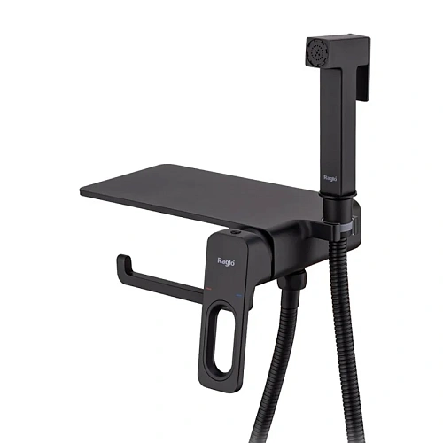 Гигиенический душ Raglo R51.55.06 встраиваемый, черный Гигиенический душ Raglo R51.55.06 встраиваемый, черный