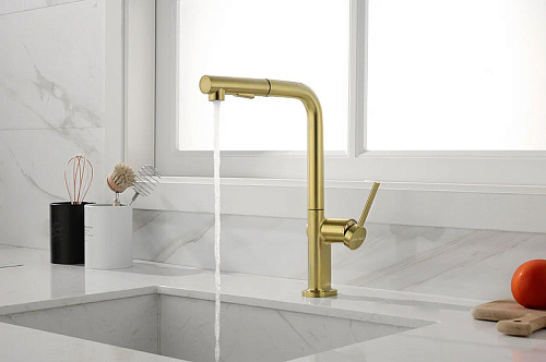 Смеситель для кухни Paulmark NEO светлое золото Ne214419-LG Смеситель для кухни Paulmark NEO светлое золото Ne214419-LG