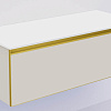 Тумба под раковину Armadi Art QUATRO 790-M1-120-CM-MG-LED 120 см тумба CASHMERE профиль MATT GOLD Тумба под раковину Armadi Art QUATRO 790-M1-120-CM-MG-LED 120 см тумба CASHMERE профиль MATT GOLD