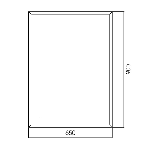 Зеркало ABBER See AG6110SC-0.65 с подсветкой, бесконтактный выключатель, диммер, черный Зеркало ABBER See AG6110SC-0.65 с подсветкой, бесконтактный выключатель, диммер, черный