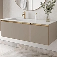 Тумба под раковину Armadi Art QUATRO 2 120см (80+40) DAPHNE профиль MATT GOLD 790-M2-120-D-MG Тумба под раковину Armadi Art QUATRO 2 120см (80+40) DAPHNE профиль MATT GOLD 790-M2-120-D-MG