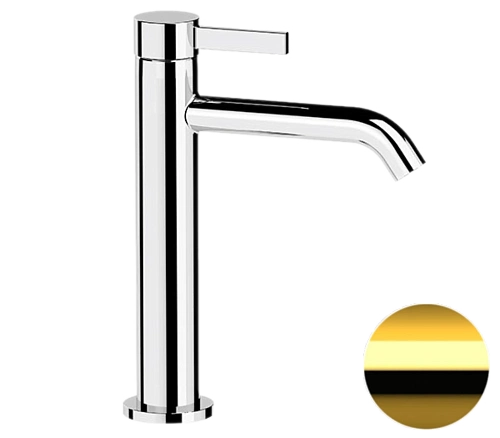 Смеситель для раковины Remer Metrica MC12ADO, золото глянцевое Смеситель для раковины Remer Metrica MC12ADO, золото глянцевое