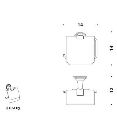 Держатель туалетной бумаги Colombo Hermitage B3391.OA античная бронза Держатель туалетной бумаги Colombo Hermitage B3391.OA античная бронза