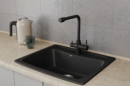 Смеситель для кухни RUSH (MS9035-33Black) с фильтром Смеситель для кухни RUSH (MS9035-33Black) с фильтром