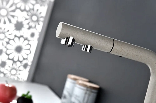 Смеситель для кухни Paulmark SERPENTINE бежевый Se213222-BE Смеситель для кухни Paulmark SERPENTINE бежевый Se213222-BE