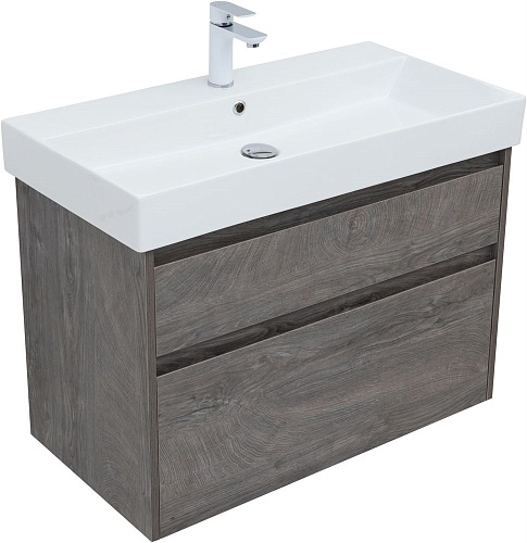 Тумба под раковину Aquanet Nova Lite 85 дуб рошелье, 2 ящика 00249937 Тумба под раковину Aquanet Nova Lite 85 дуб рошелье, 2 ящика 00249937