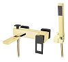 Смеситель для ванны Boheme GoldBlack 143-GB с душем
