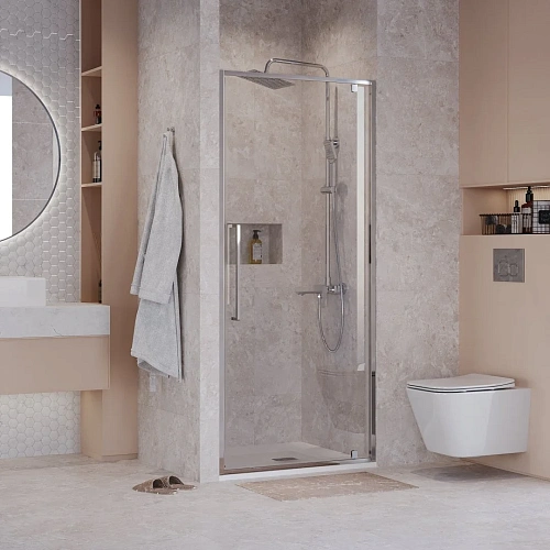 Душевая дверь Niagara NG-66-9A (90x195) хром, стекло прозрачное Душевая дверь Niagara NG-66-9A (90x195) хром, стекло прозрачное