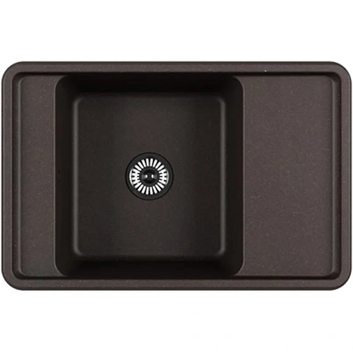 Кухонная мойка Aquaton Беллис 78 1A725032BS280 из литого мрамора, кофе Кухонная мойка Aquaton Беллис 78 1A725032BS280 из литого мрамора, кофе