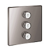 Картинка анонса товара «смеситель для ванны grohe grohtherm smartcontrol, квадратная розетка, темный графит глянец (29127a00»